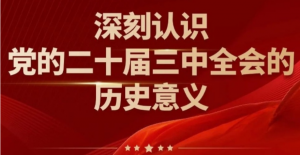 深刻认识党的二十届三中全会的历史意义