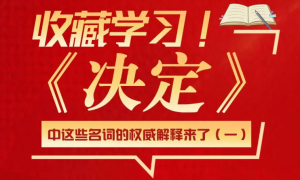 收藏学习！《决定》中这些名词的权威解释来了